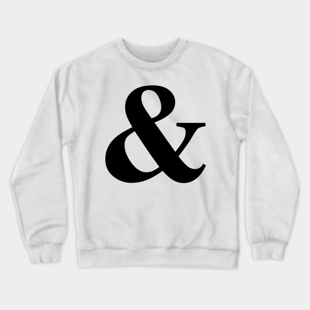 Plural Pride Ampersand! - black font Crewneck Sweatshirt by Kinhost Pluralwear